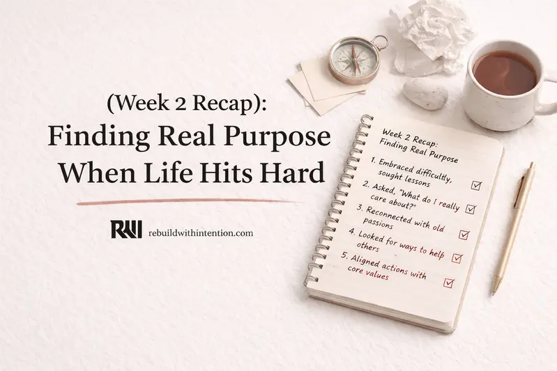 Finding Real Purpose When Life Hits Hard (Week 2 Recap)