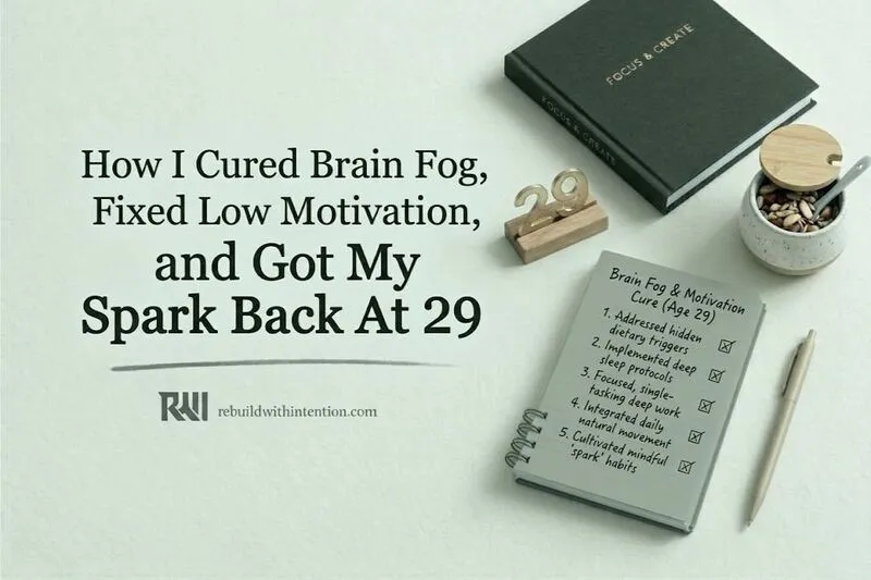 How I Cured Brain Fog, Fixed Low Motivation, and Got My Spark Back At 29