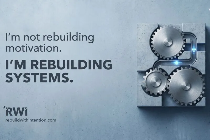 I’m Not Rebuilding Motivation, I’m Rebuilding Systems