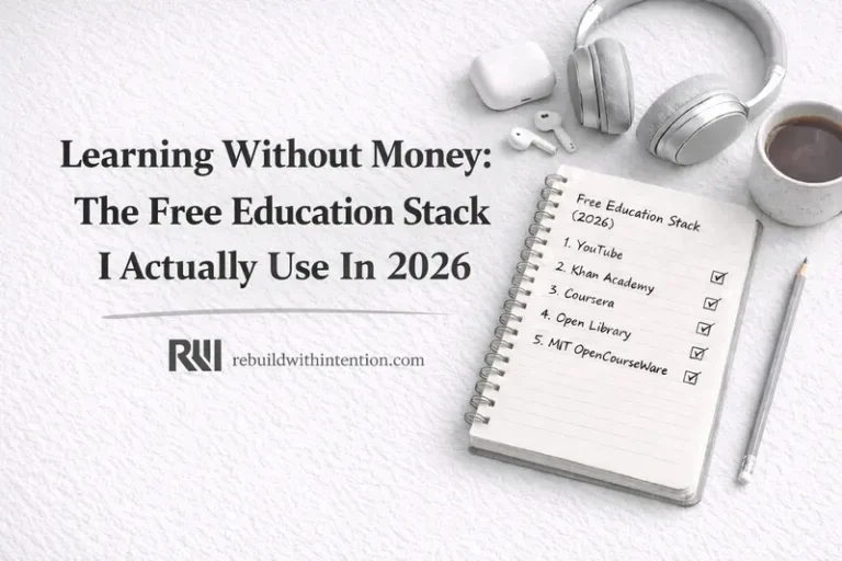 The Free Education Stack I Actually Use in 2026