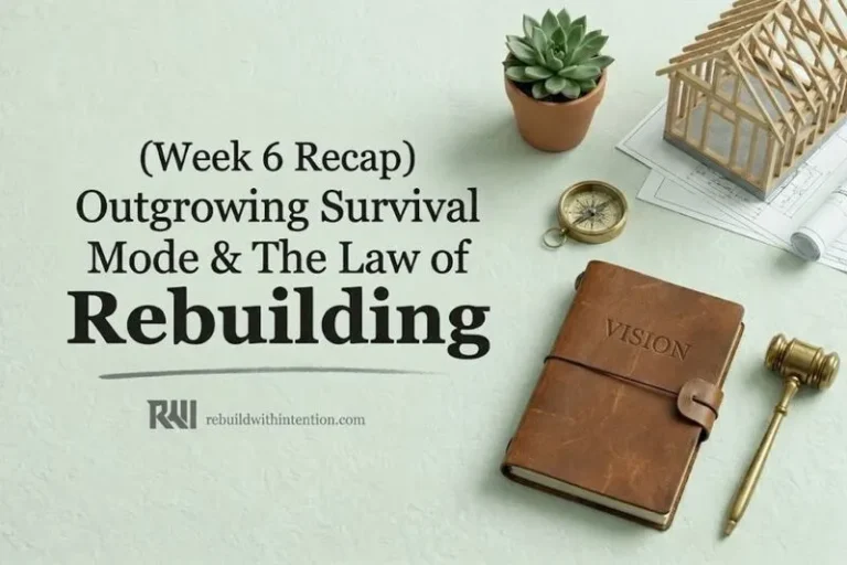 Outgrowing Survival Mode & The Law of Rebuilding