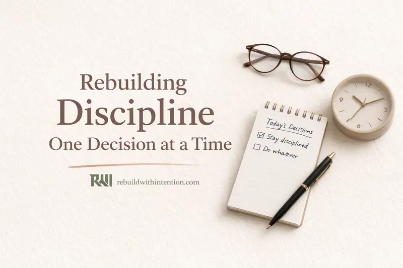 Rebuilding Discipline One Decision at a Time