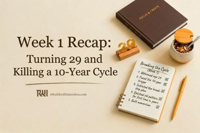 Week 1 Turning 29 and Killing a 10-Year Cycle