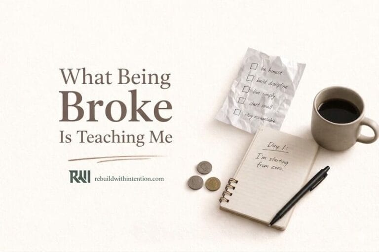 What Being Broke Is Actually Teaching Me