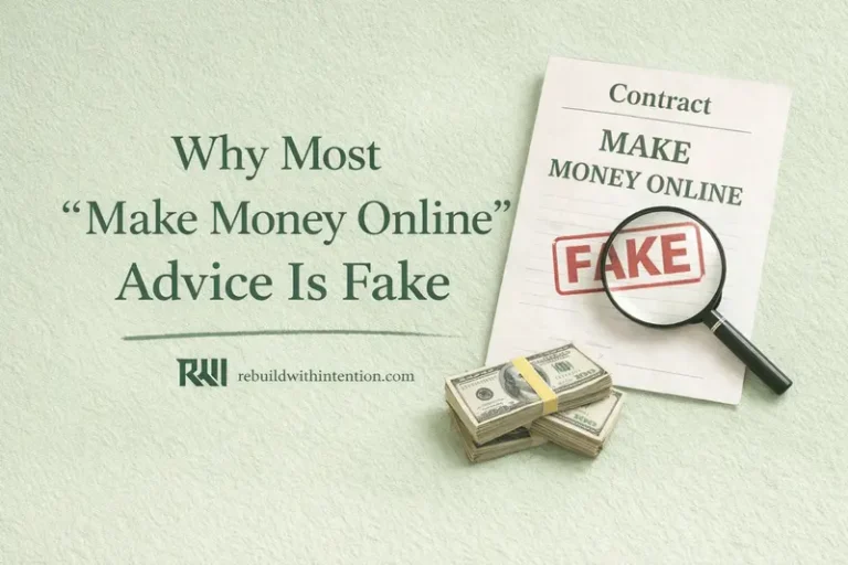 Why Most “Make Money Online” Advice Is Fake