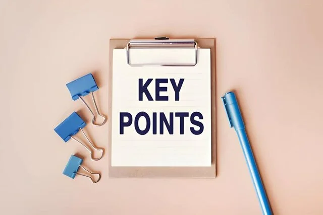 key points if you are starting over