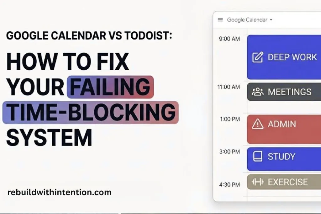 Google Calendar vs Todoist How to Fix Your Failing Time-Blocking System