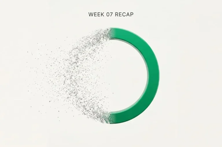 Week 7 Recap Growth, Drift, and Returning to Writing