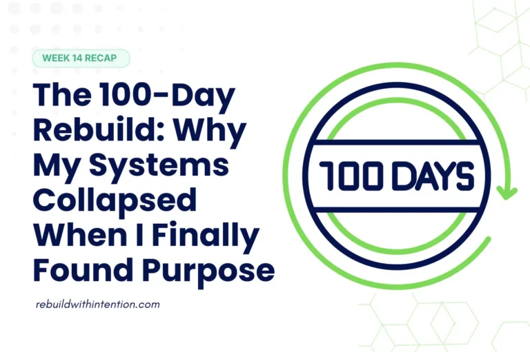 The 100-Day Rebuild Why My Systems Collapsed When I Finally Found Purpose