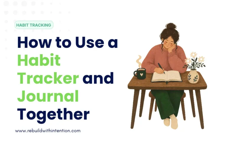 How to Use a Habit Tracker and Journal Together