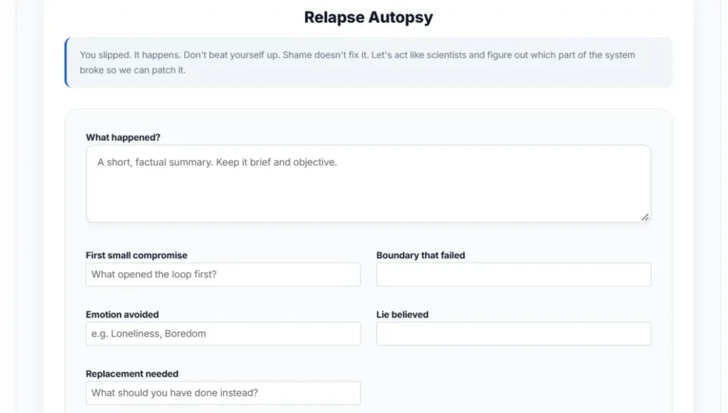 RebuildOS Relapse Autopsy