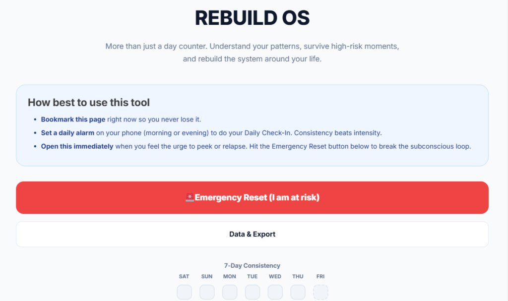 RebuildOS by rebuild with intention